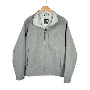 Large North Face Men's Light Gray Performance Jacket